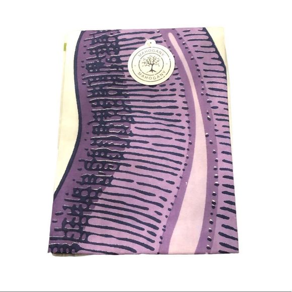 Mahogany Flour Sack (2pk) Hand Screen Printed Kitchen Towel - Eggplant NWT - Picture 4 of 4